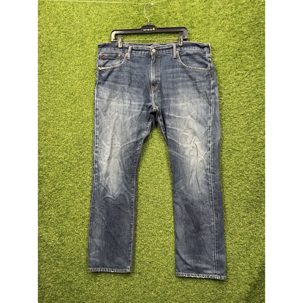 Polo Ralph Lauren Jeans Mens 38x32 Blue Hampton Straight Dark Wash Denim Work